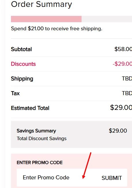 “How to apply a Francesca’s promo code”